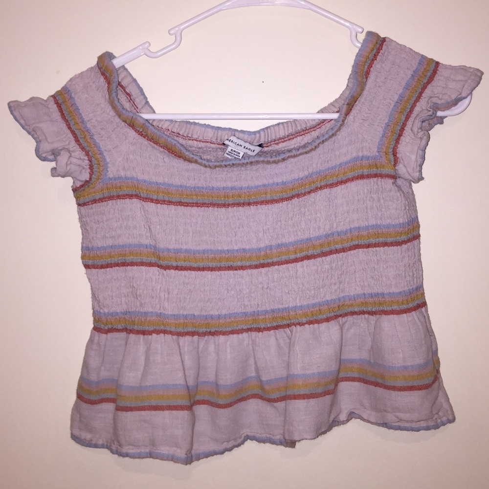 American Eagle off the Shoulder Crop Top
